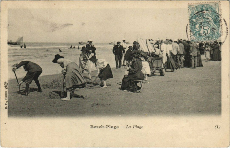 Carte postale ancienne Berck-Plage - La Plage à Berck