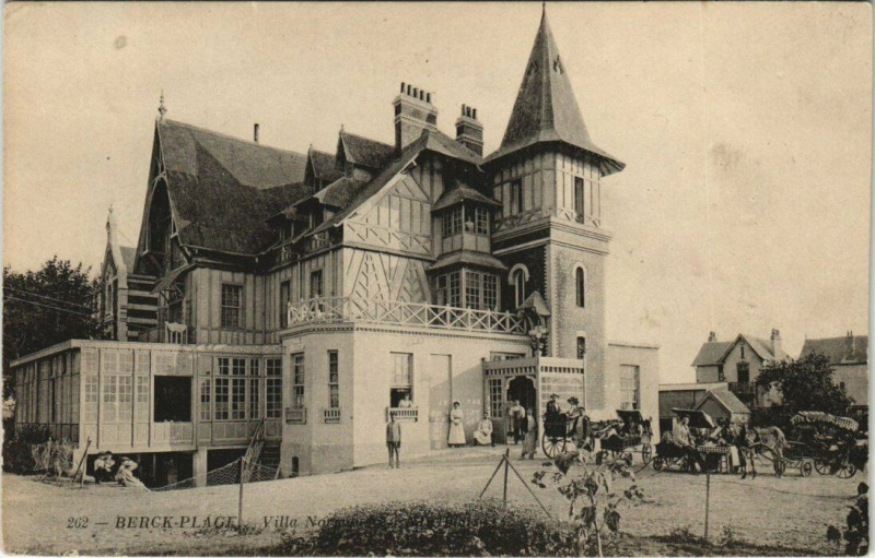 Carte postale ancienne Berck-Plage - Villa Normande à Berck