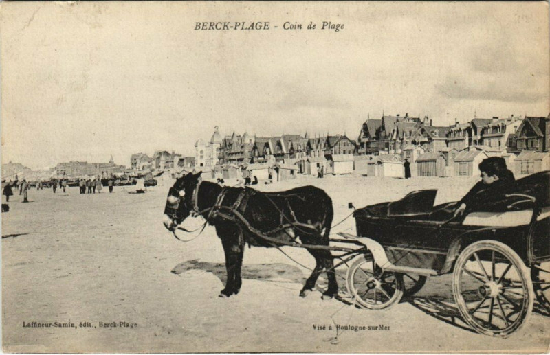 Carte postale ancienne Berck-Plage - Coin de Plage à Berck