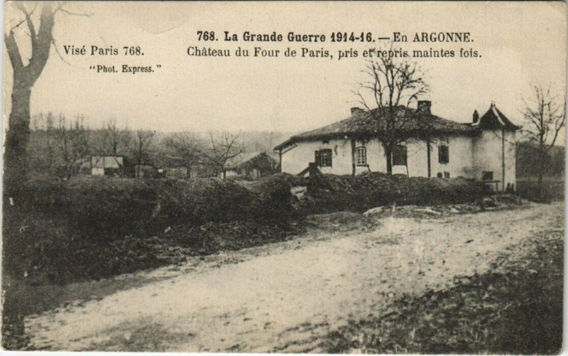 Carte postale ancienne La Grande Guerre - En Argonne