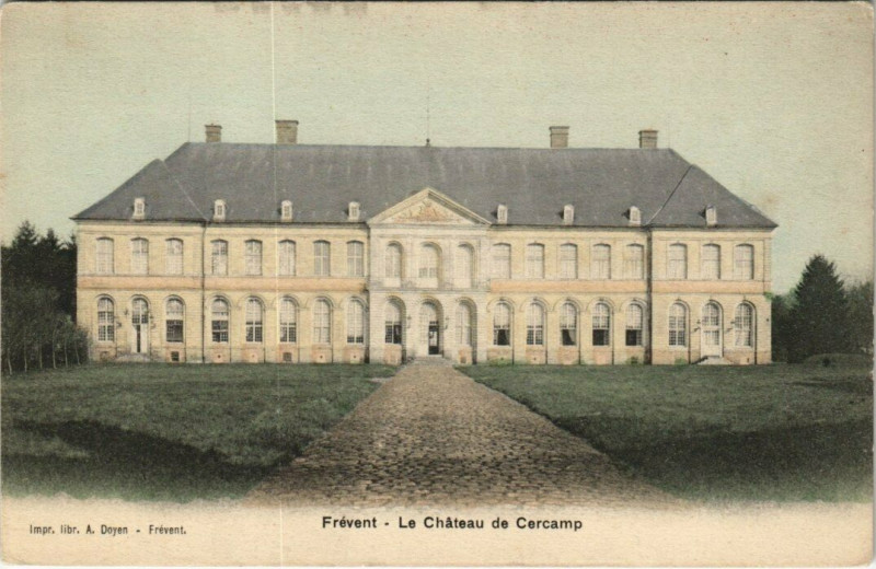 Carte postale ancienne Frevent - Le Chateau de Cercamp à Frévent