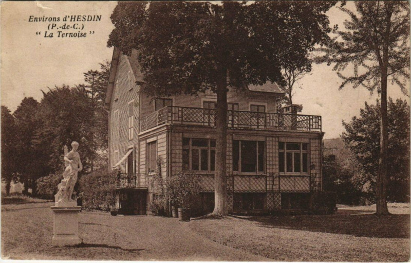 Carte postale ancienne Hesdin - La Ternoise à Hesdin