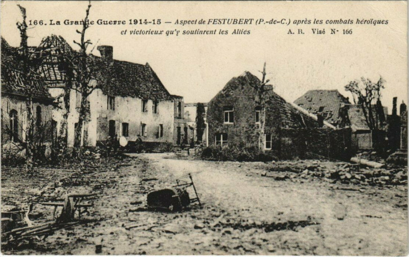 Carte postale ancienne Festurbert - La Grande Guerre