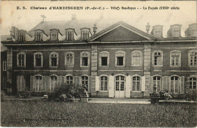 Carte postale ancienne Chateau d'Hardinghen - Villa Ben-Repes-La Facade à Hardinghen
