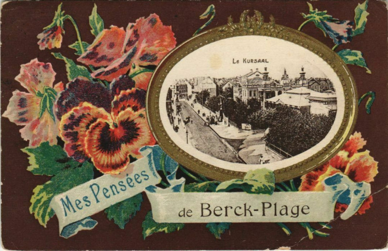 Carte postale ancienne Mes Pensées de Berck-Plage à Berck