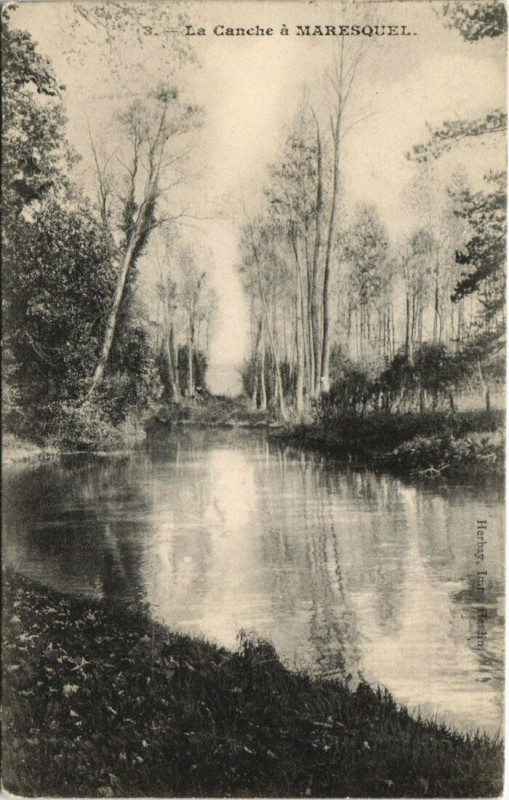 Carte postale ancienne La Canche á Maresquel
