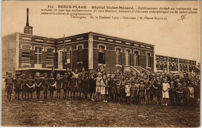 Carte postale ancienne Berck-Plage - Hopital Victor-Ménard des femmes à Berck