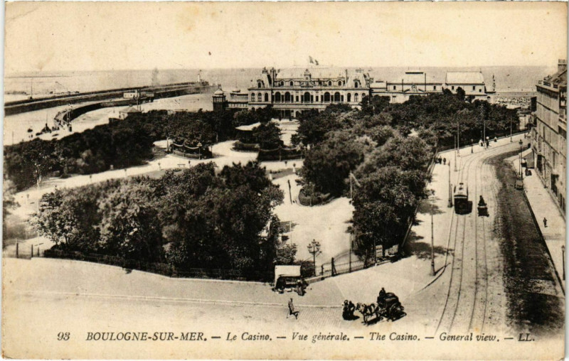 Carte postale ancienne Boulogne sur Mer- Le Casino, vue generale France à Boulogne-sur-Mer