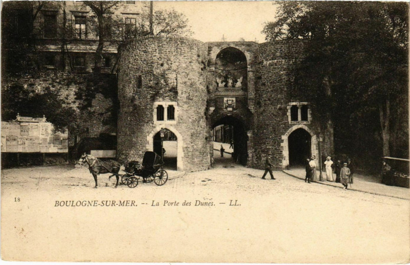 Carte postale ancienne Boulogne sur Mer- La Porte des Dunes France à Boulogne-sur-Mer