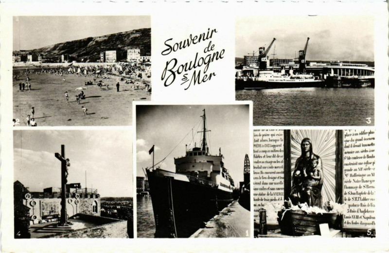 Carte postale ancienne Boulogne sur Mer- souvenir France à Boulogne-sur-Mer
