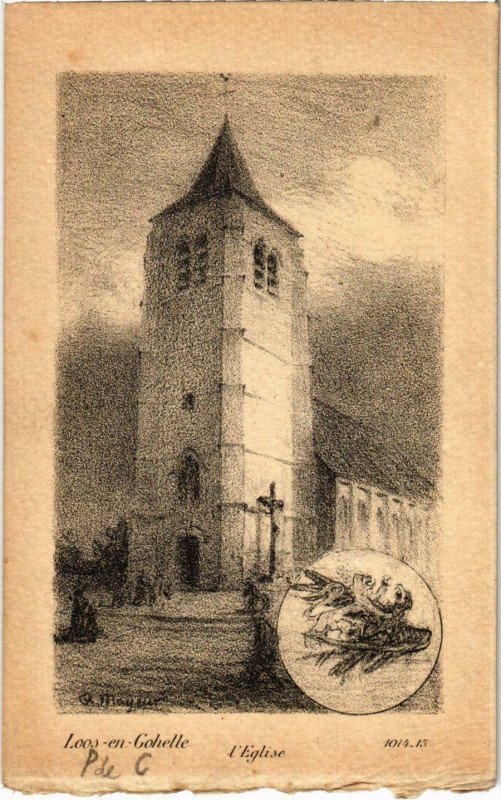 Carte postale ancienne Loos en Gohelle- Eglise France à Loos-en-Gohelle