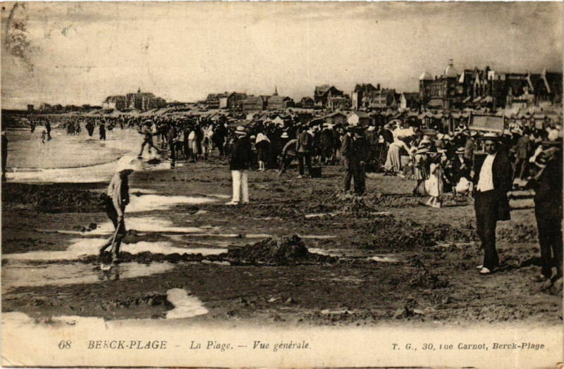 Carte postale ancienne Berck Plage- La Plage France à Berck