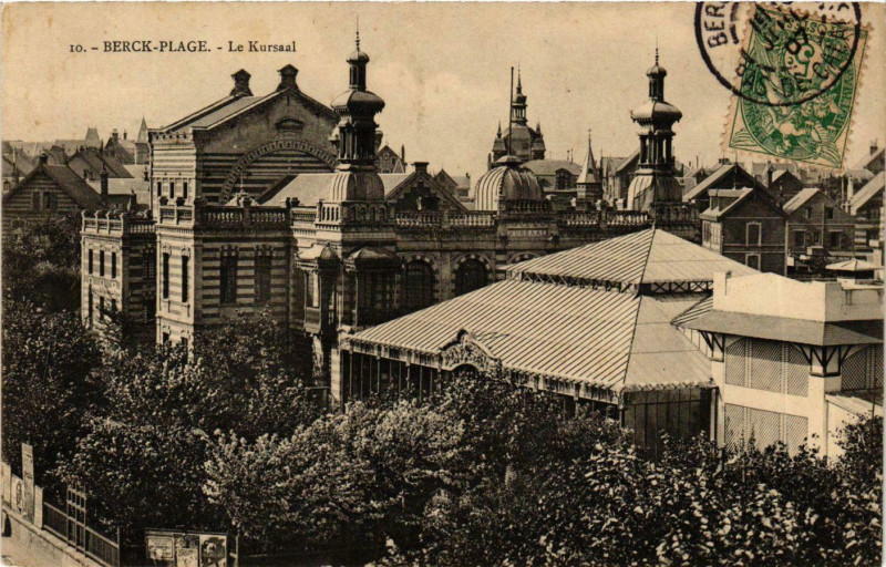 Carte postale ancienne Berck Plage- Le Kursaal France à Berck