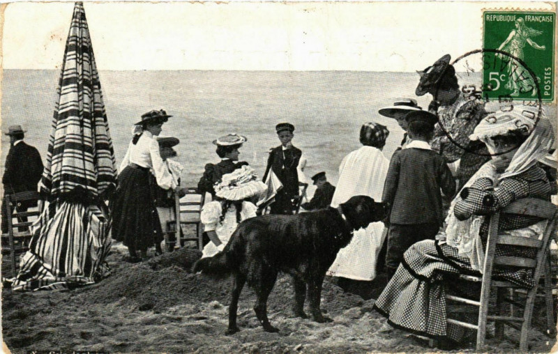 Carte postale ancienne Berck Plage- carte photo France à Berck