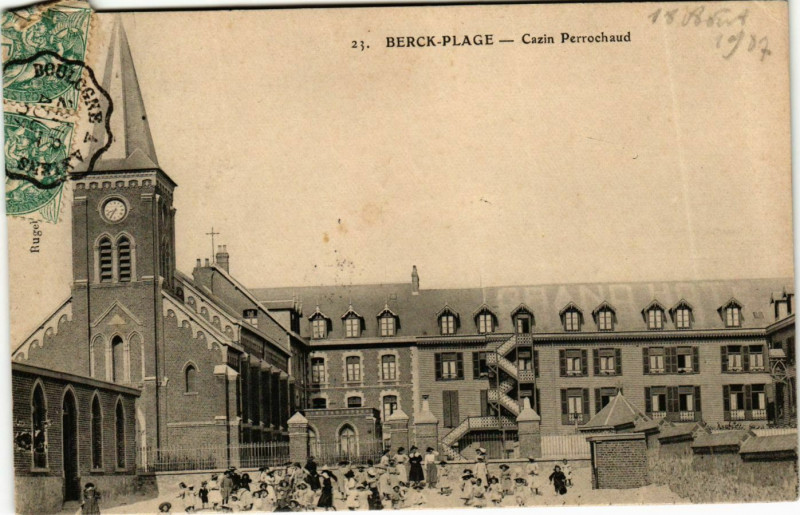 Carte postale ancienne Berck Plage- Cazin Perrochaud France à Berck
