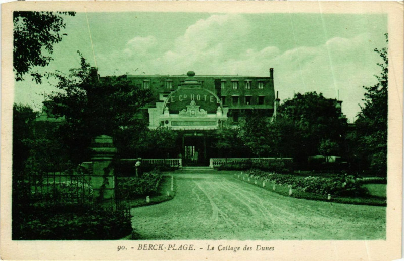 Carte postale ancienne Berck Plage- Le Cottage des Dunes France à Berck