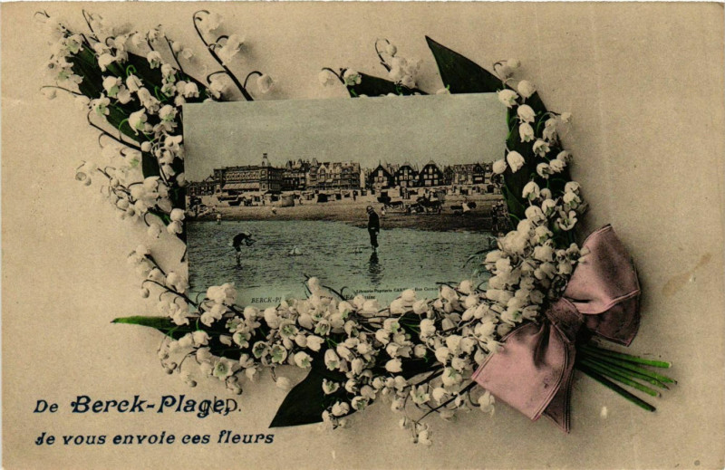Carte postale ancienne Berck Plage- souvenir France à Berck