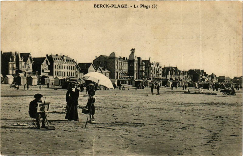 Carte postale ancienne Berck Plage- La Plage France à Berck