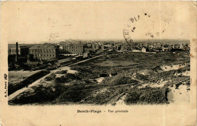 Carte postale ancienne Berck Plage- vue generale France à Berck