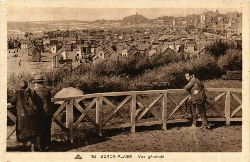 Carte postale ancienne Berck Plage- vue generale France à Berck