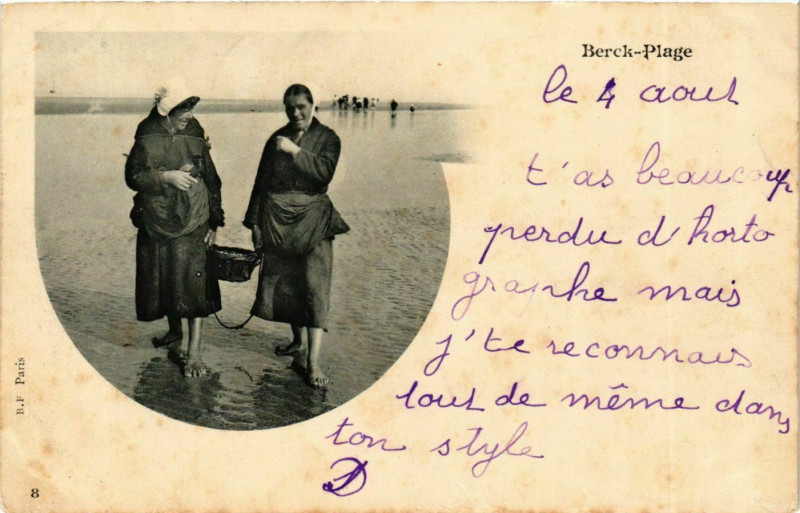 Carte postale ancienne Berck-Plage à Berck
