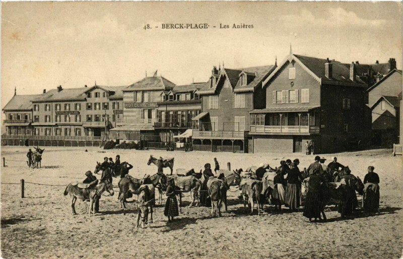 Carte postale ancienne Berck-Plage - Les Anieres à Berck