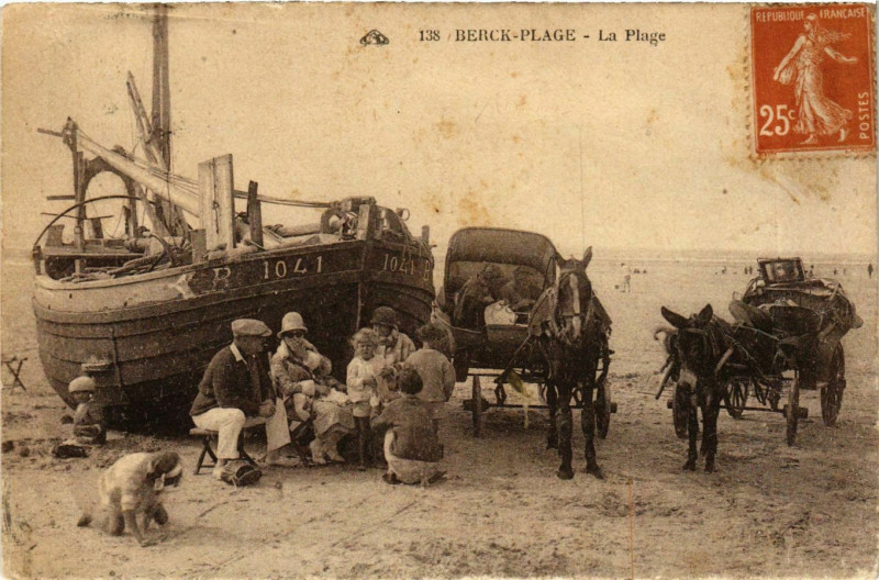 Carte postale ancienne Berck-Plage - La Plage à Berck