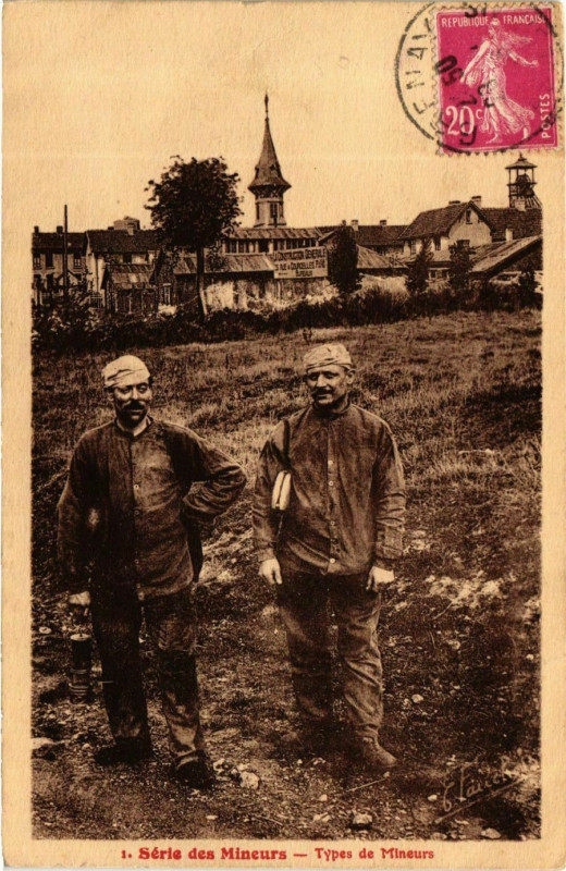 Carte postale ancienne Série des Mineurs - Types de Mineurs