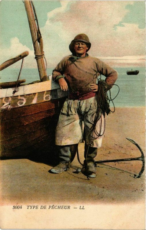 Carte postale ancienne Type de Pécheur