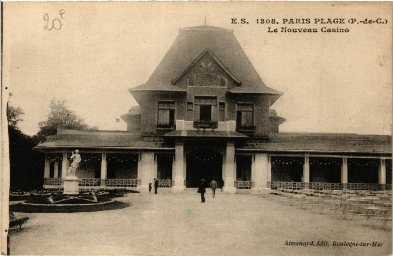 Carte postale ancienne Paris-Plage Le Nouveau Casino