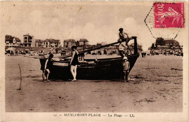 Carte postale ancienne Merlimont-Plage La Plage à Merlimont