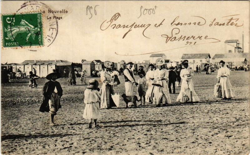 Carte postale ancienne La Nouvelle La Plage