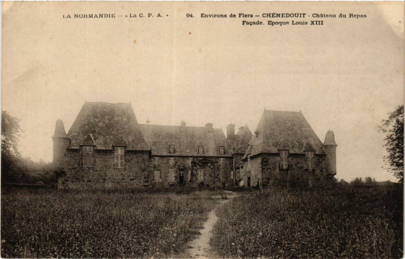 Carte postale ancienne Chenedouit Chateau de Repas