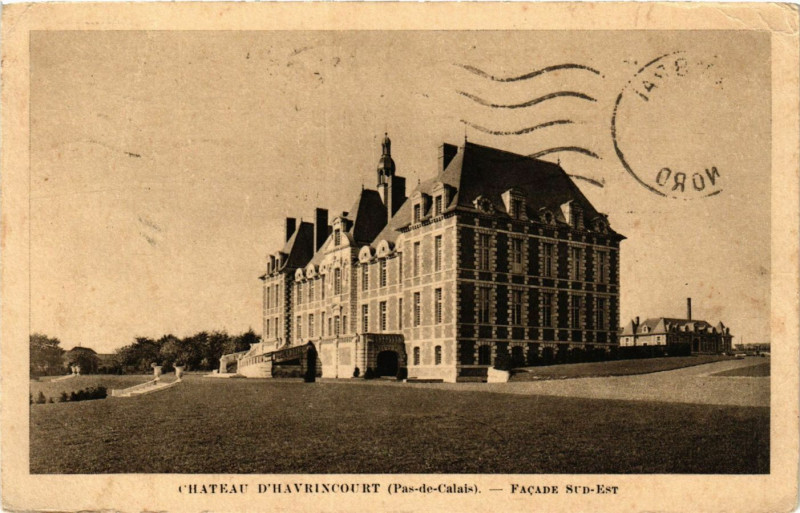 Carte postale ancienne Chateau d'Havrincourt à Havrincourt