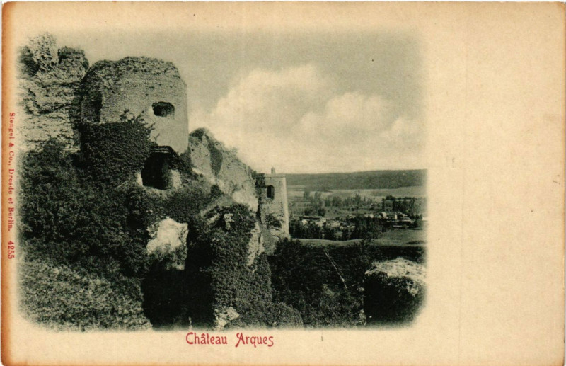 Carte postale ancienne Chateau d'Arques à Arques