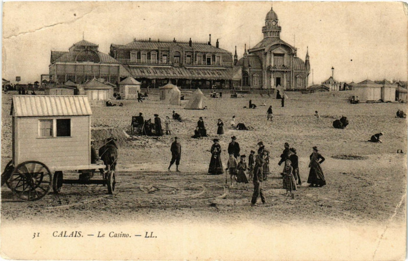 Carte postale ancienne Calais Le Casino à Calais