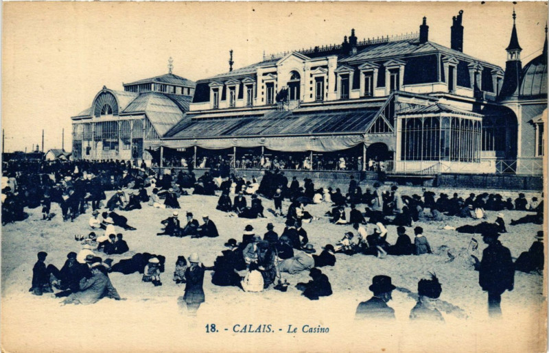 Carte postale ancienne Calais Le Casino à Calais