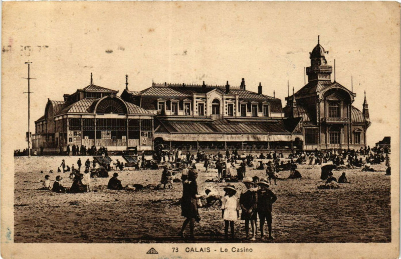 Carte postale ancienne Calais Le Casino à Calais
