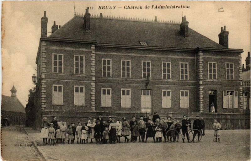 Carte postale ancienne Bruay Chateau de l'Administration