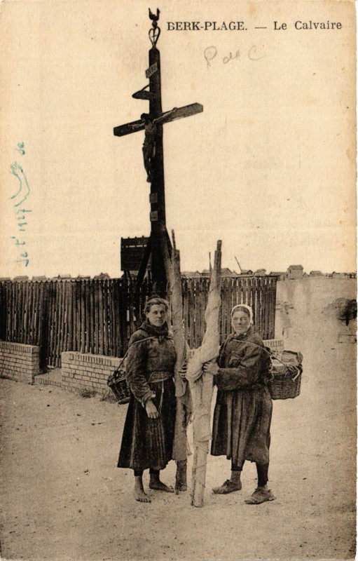 Carte postale ancienne Berck Plage Le Calvaire à Berck