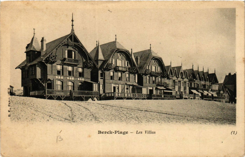 Carte postale ancienne Berck-Plage Les Villas à Berck