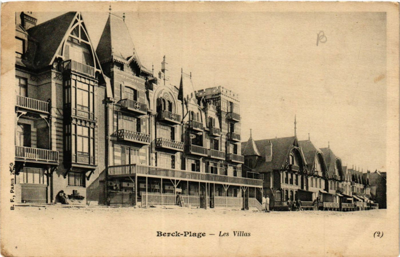 Carte postale ancienne Berck-Plage Les Villas à Berck