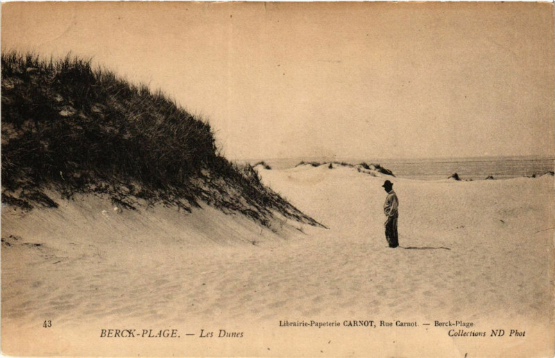 Carte postale ancienne Berck-Plage Les Dunes à Berck