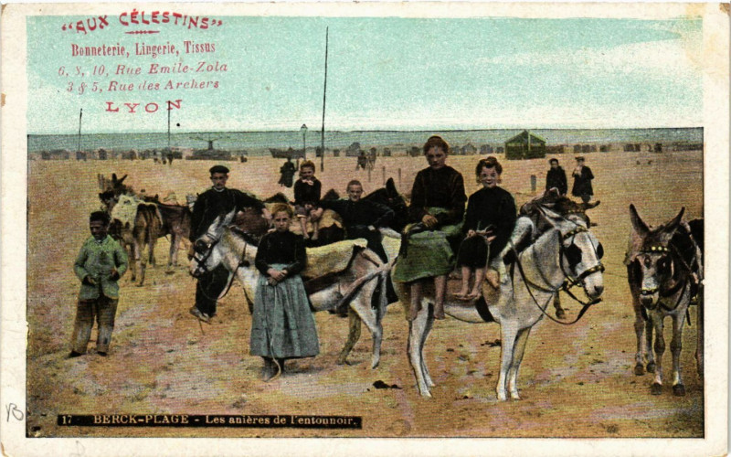 Carte postale ancienne Berck-Plage Les anieres de l'entonnoir à Berck