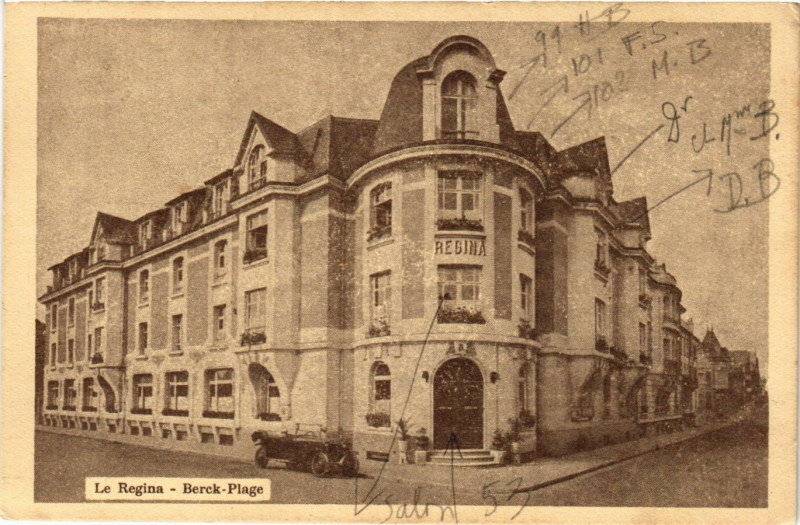 Carte postale ancienne Berck-Plage Le Regina à Berck