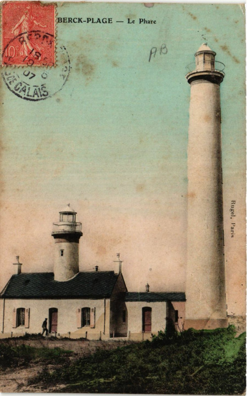 Carte postale ancienne Berck-Plage Le Phare à Berck