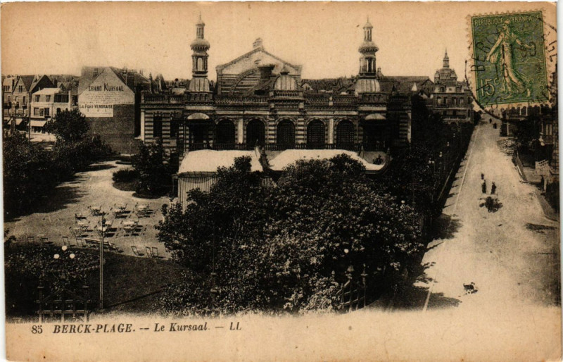 Carte postale ancienne Berck-Plage Le Kursaal à Berck