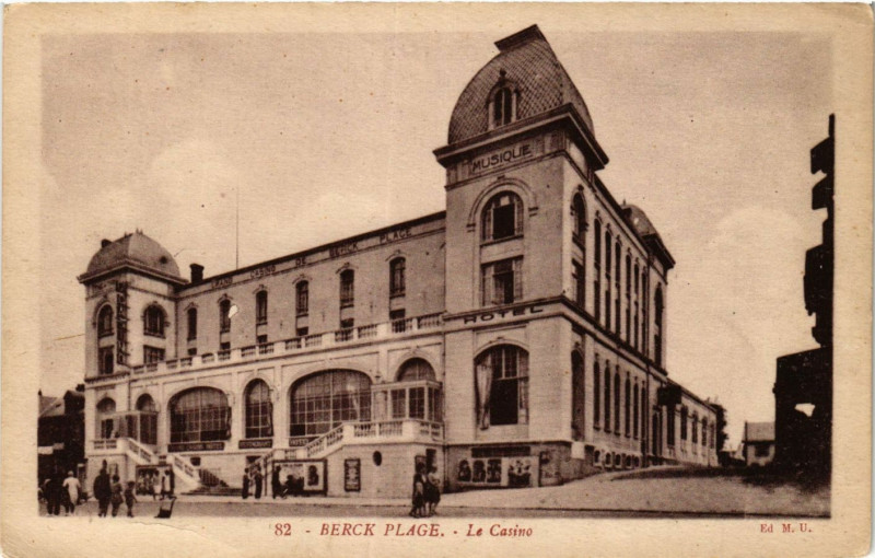 Carte postale ancienne Berck-Plage Le Casino à Berck