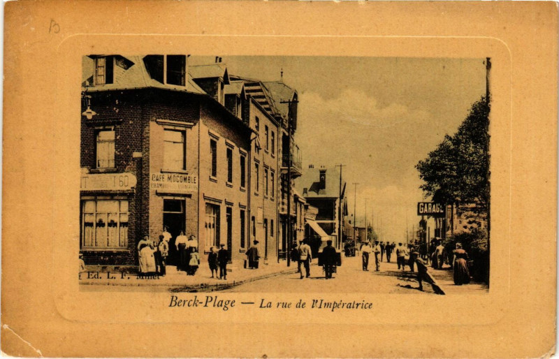 Carte postale ancienne Berck-Plage La Rue de l'Impératrice à Berck