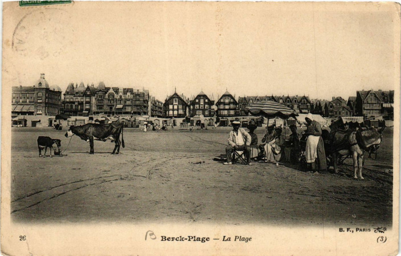 Carte postale ancienne Berck-Plage La Plage à Berck